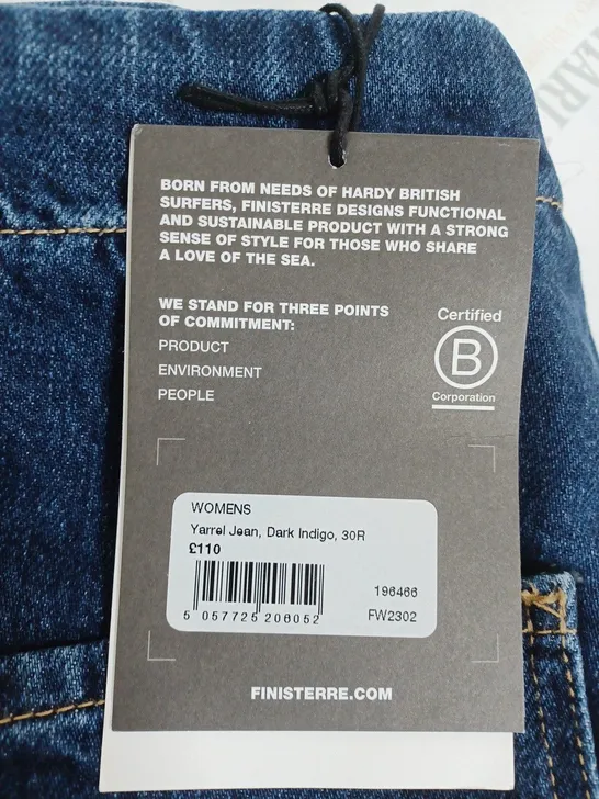 FINISTERRE WOMENS DENIM JEANS SIZE 30R