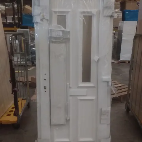 PVCU 4 PANEL GLAZED FRONT DOOR LEFT HAND OPENING 2055×840×70MM