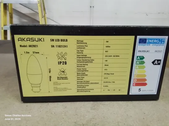 A BOX OF 10 5W LED BULBS