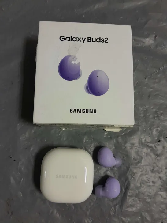 BOXED SAMSUNG GALAXY BUDS2 IN LAVENDER