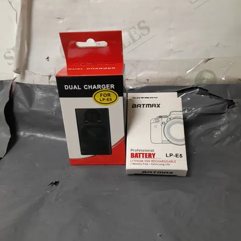 DUAL CHARGER AND BATTERY FOR BATMAX 