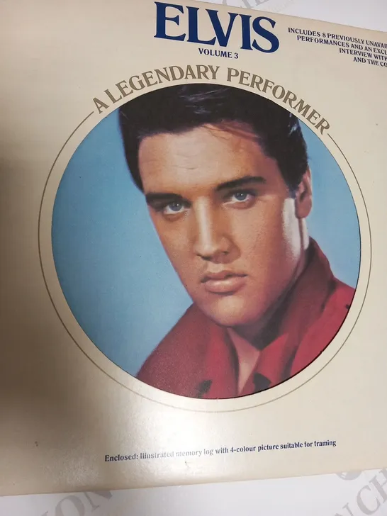 5 ASSORTED ELVIS VINYL RECORDS TO INCLUDE; A LEGENDARY PERFORMER, DOUBLE DYNAMITE, THE SUN COLLECTION, FLAMING STAR AND IN CONCERT