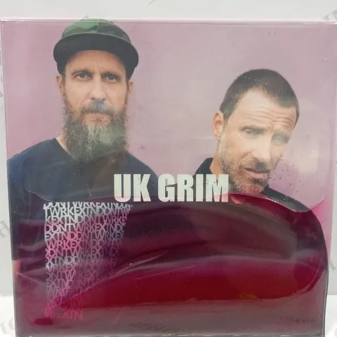 SLEAFORD MODS "UK GRIM" BLACK SMOKE VINYL PINK GEL SLEEVE BLOOD RECORDS