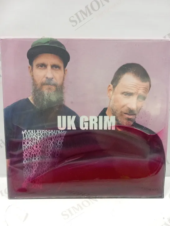 SLEAFORD MODS "UK GRIM" BLACK SMOKE VINYL PINK GEL SLEEVE BLOOD RECORDS