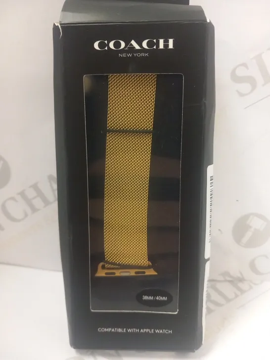 COACH WATCH STRAP COMPATIBLE WITH APPLE WATCH