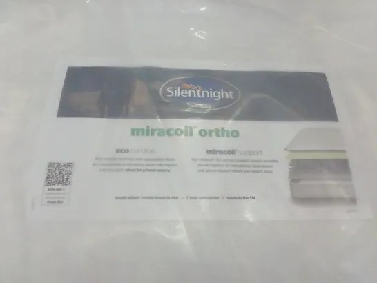 QUALITY BAGGED SILENTNIGHT MIRACOIL ORTHO DOUBLE 4'6" MATTRESS