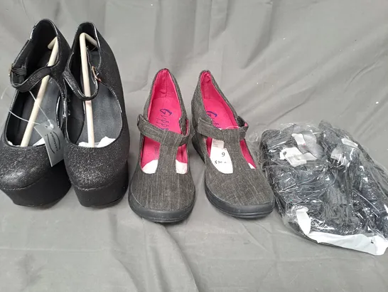 LARGE PALLET OF ASSORTED SHOES AND FOOTWEAR ITEMS IN VARIOUS STYLES AND SIZES TO INCLUDE CASANDRA, GUPPY LOVE, ETC - COLLECTION ONLY