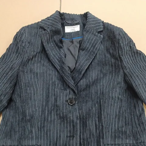 HELENE BERMAN CYNTHIA CORDUROY BLAZER BLACK SIZE 12