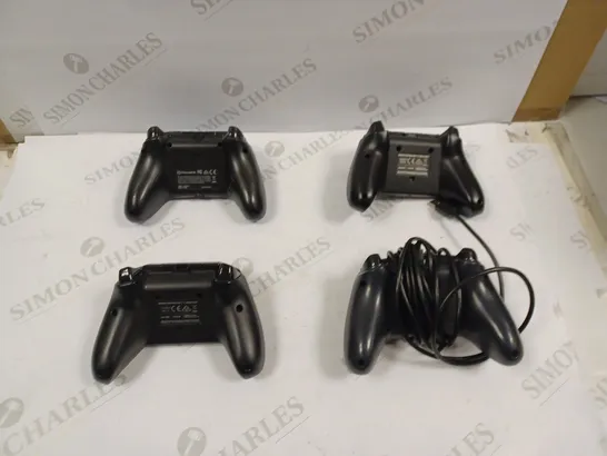 LOT OF 4 WIRED XBOX CONTROLLERS 