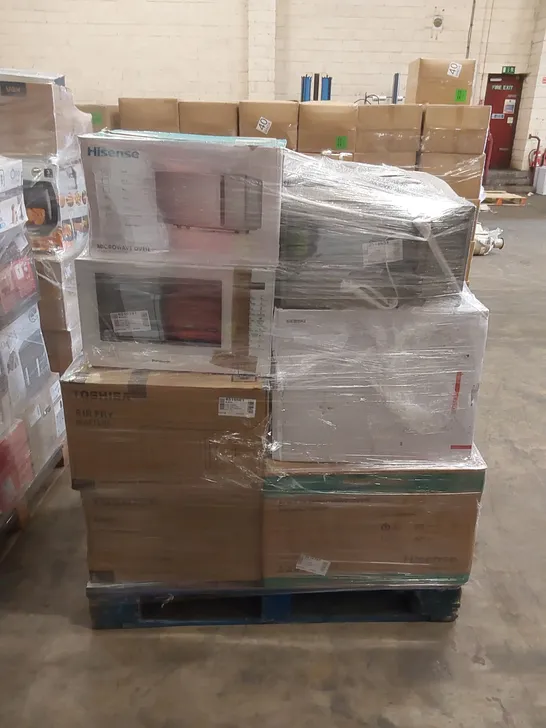 PALLET OF APPROXIMATELY 14 UNPROCESSED RAW RETURN MICROWAVES TO INCLUDE;