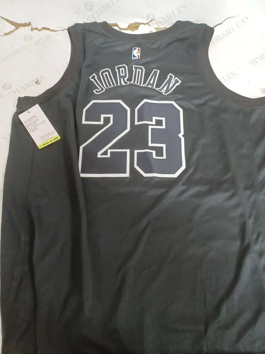 JORDAN NBA BULLS 23 JERSEY IN BLACK - XXL