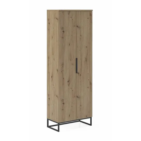 BOXED DAHMEN 2 DOOR WARDROBE  (2 BOXES)