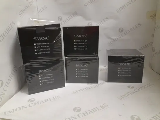 LOT OF 5 SMOK BOXES OF 30PIECE V12 PRINCE - X6