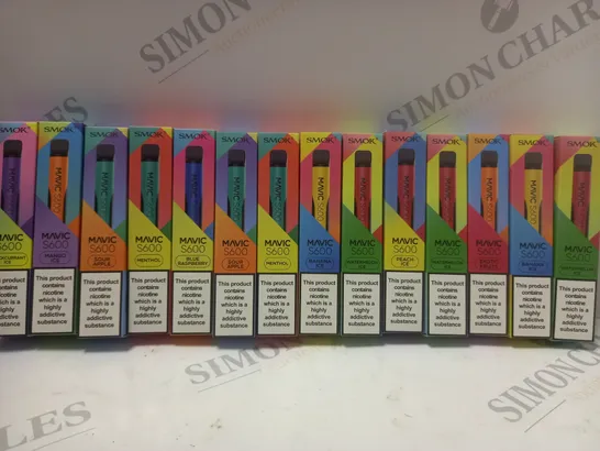 BOX OF APPROX 14 ASSORTED DISPOSABLE VAPES 