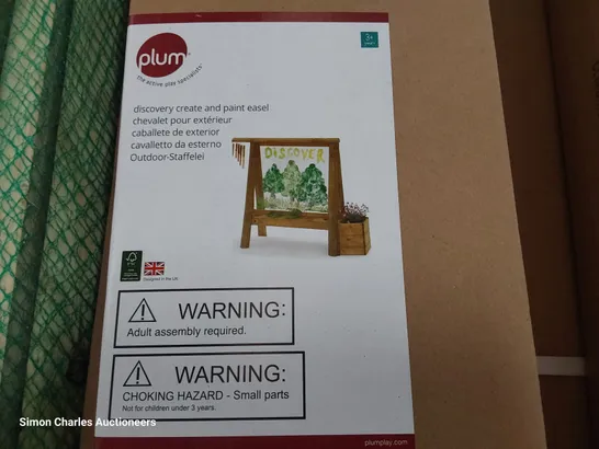 BOXED PLUM DISCOVERY CREATE & PAINT EASEL (2 BOXES & BUNDLE POSTS)