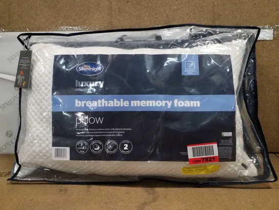 SILENTNIGHT BREATHABLE MEMORY FOAM PILLOW