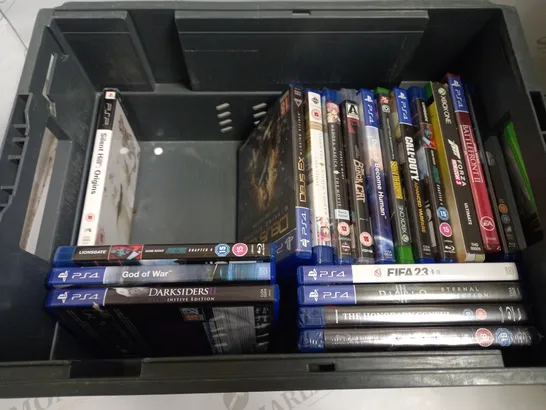 BOX OF APPROX 20 ASSORTED DVDS INCLUDING WYRMWOOD APOCALYPSE, NEMESIS AND NO MAN OF GOD