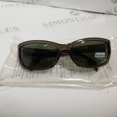 APPROX 12 TEMPERED GLASS DERIGO SUNGLASSES- BOXED