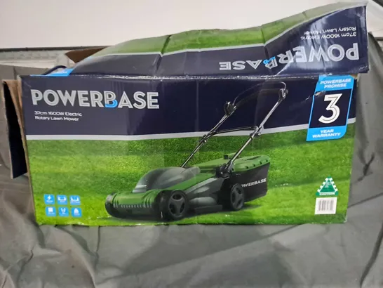 POWERBASE 37CM 1600W ELECTRIC ROTARY LAWN MOWER 