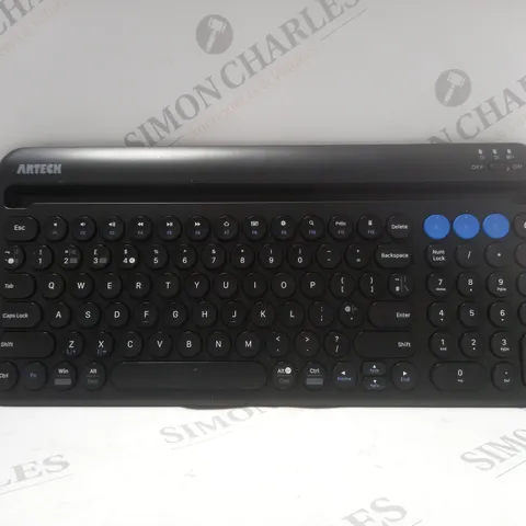 ARTECK WIRELESS KEYBOARD IN BLACK - HB206-2