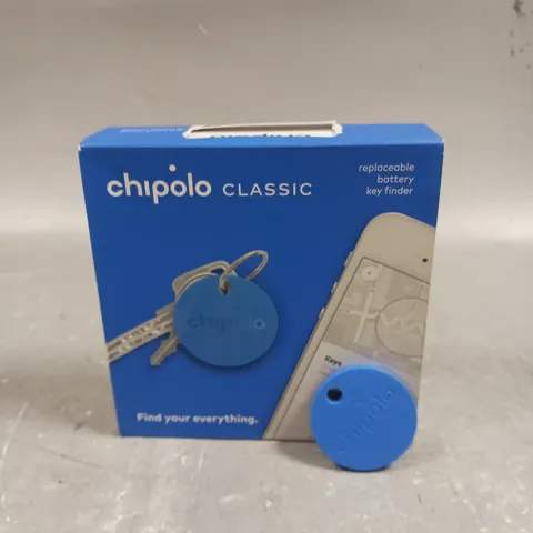 BOXED CHIPOLO CLASSIC REPLACEABLE BATTERY KEY FINDER 