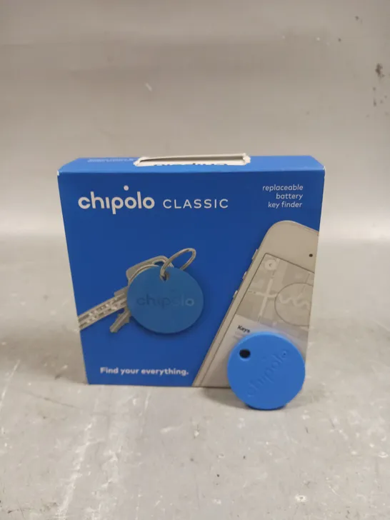 BOXED CHIPOLO CLASSIC REPLACEABLE BATTERY KEY FINDER 