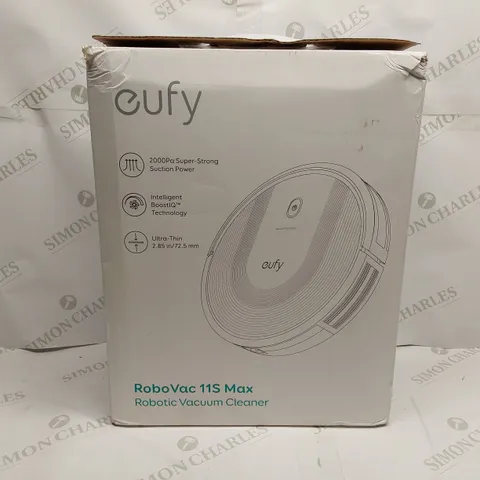 BOXED EUFY ROBOVAC 11S MAX ROBOTIC VACUUM CLEANER (1 BOX)