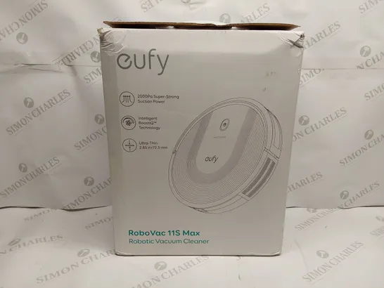 BOXED EUFY ROBOVAC 11S MAX ROBOTIC VACUUM CLEANER (1 BOX)