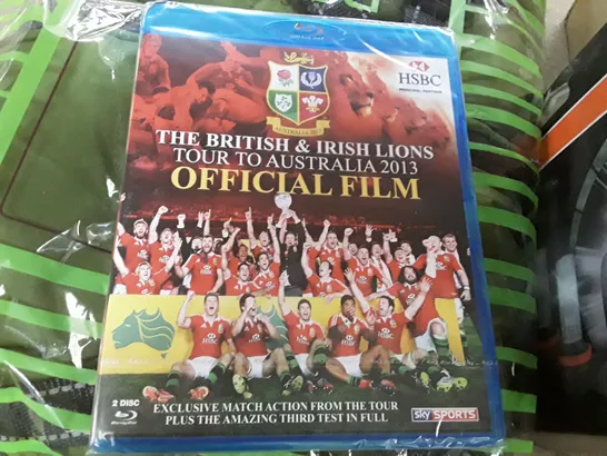 A BOX OF APPROXIMATELY 15 THE BRITISH &IRISH LIONS TOUR TO AUSTRALIA 2013 OFFICIAL FILM DVDS