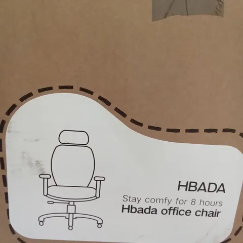 BOXED HBADA OFFICE CHAIR (BLACK) 