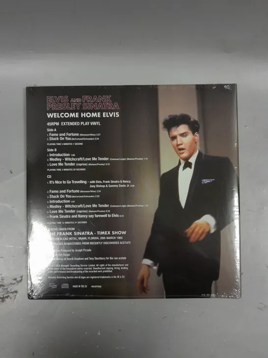 SEALED ELVIS PRESLEY & FRANK SINATRA WELCOME HOME ELVIS EXTENDED PLAY VINYL 