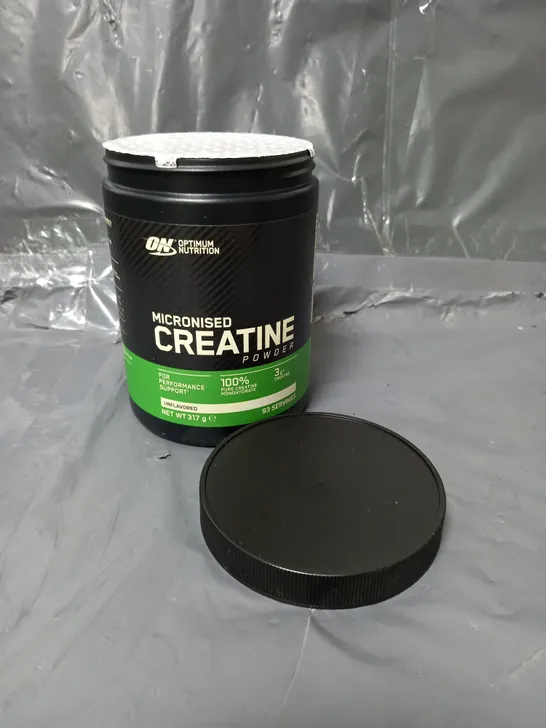 SEALED OPTIMUM NUTRITION MICRONISED CREATINE UNFLAVOURED 317G