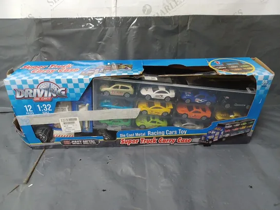 DRIVING DIE-CAST SUPER TRUCK CARRY CASE WITH CARS 