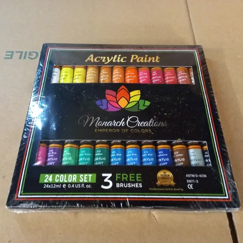 SEALED 24-PIECE ACRYLIC PAINT SET