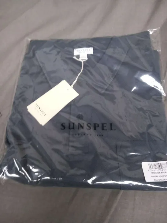 BRAND NEW SUNSPEL RIVIERA POLO SHIRT SLATE BLUE SIZE L