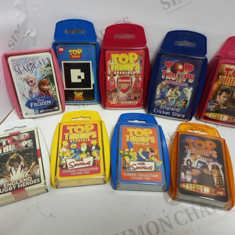 BUMPER TOP TRUMPS COLLECTION APPROX. 9 ITEMS 