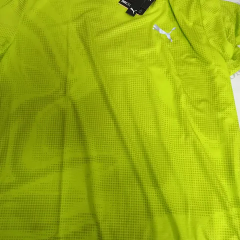 PUMA RUN LIME GREEN T-SHIRT - MEDIUM