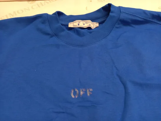 OFF WHITE BLUE T-SHIRT - XL