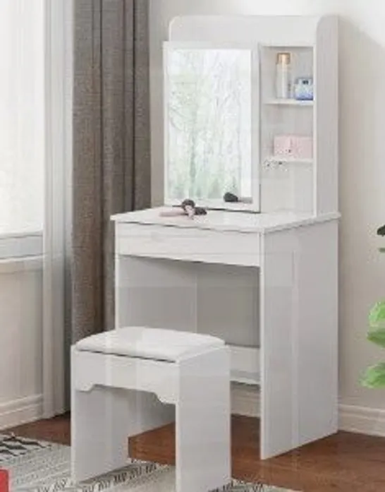 BOXED ONE DRAWER DRESSING TABLE 