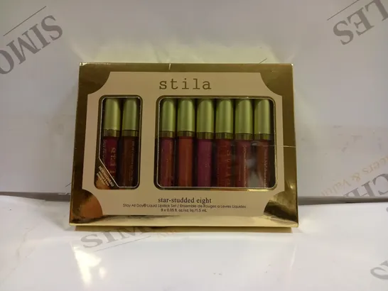 STILA STAR STUDDED EIGHT STAY ALL DAY LIQUID LIPSTICK MATT SET 8 PCS