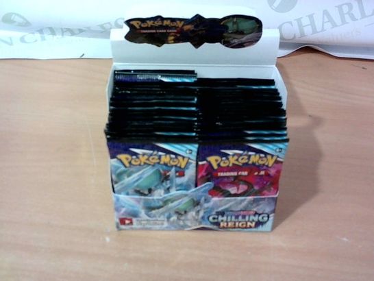 BOX OF APPROXIMATELY 36 ASSORTED PACKS OF POKEMON CARDS