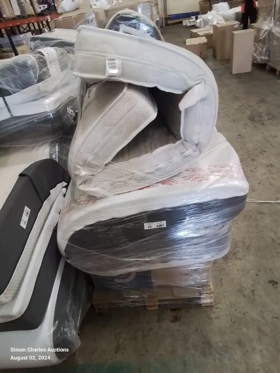 PALLET CONTAINING VARIOUS MATTRESSES SIZES AND SPECS VARY