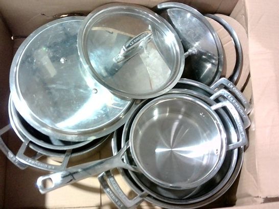 LE CREUSET 96209400001000 3-PLY STAINLESS STEEL COOKWARE SET