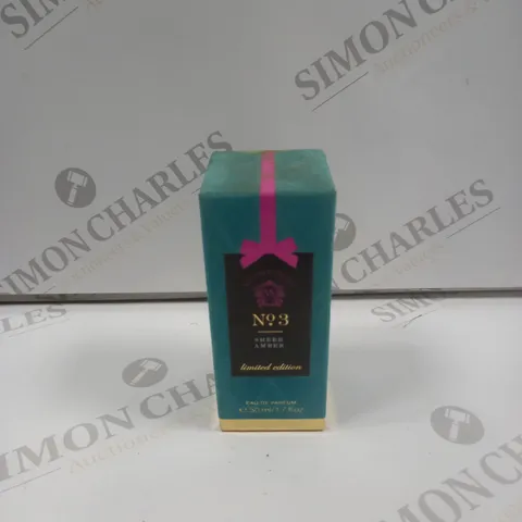 VICTORIAS SECRET NO 3 SHEER AMBER EAU DE PARFUM BOXED 50 ML 