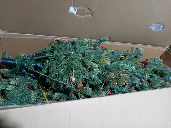 BOXED ALISON CORK SUGAR SPRUCE CHRISTMAS TREE - 6FT NATURAL- COLLECTION ONLY