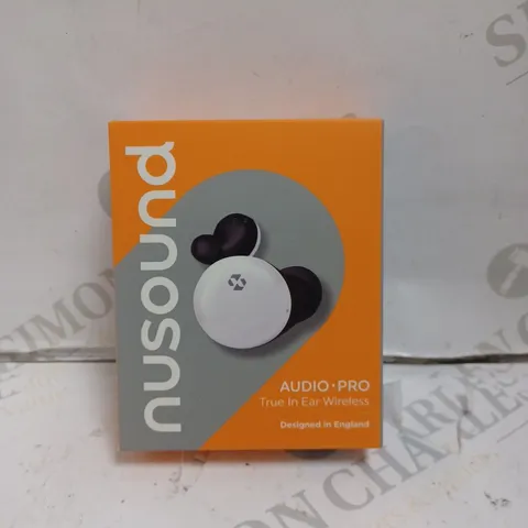 BOXED NUSOUND TRUE IN EAR WIRELESS EARBUDS. 