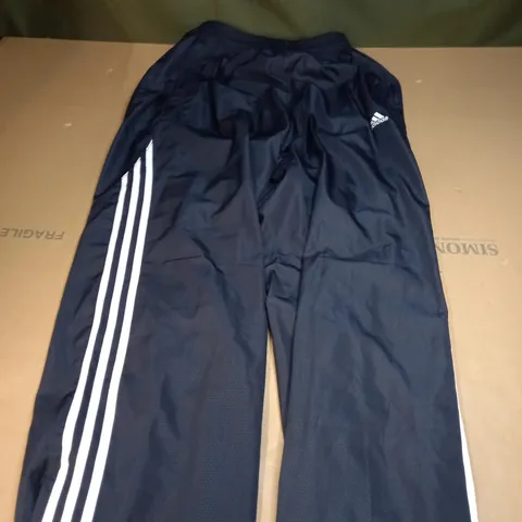 ADIDAS VINTAGE TRACKSUIT BOTTOMS IN NAVY - SIZE UNKNOWN