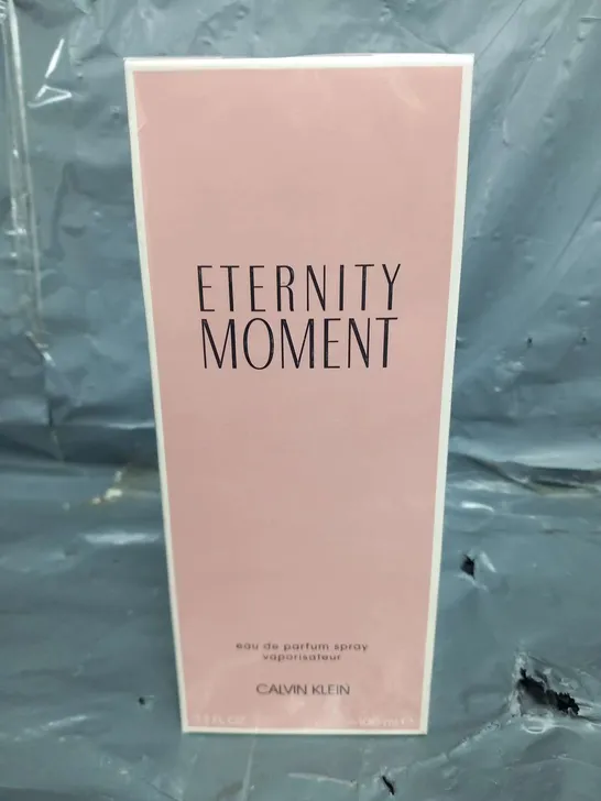 BOXED AND SEALED ETERNITY MOMENT EAU DE PARFUM CALVIN KLEIN 100ML