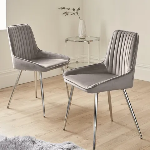 PAIR OF ALISHA STANDARD DINING CHAIR - COLLECTION ONLY 