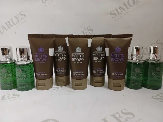 LOT OF APPROX 30 ASSORTED MOLTON BROWN PRODUCTS TO INCLUDE BODY LOTION, BODY WASH, SHOWER GEL 